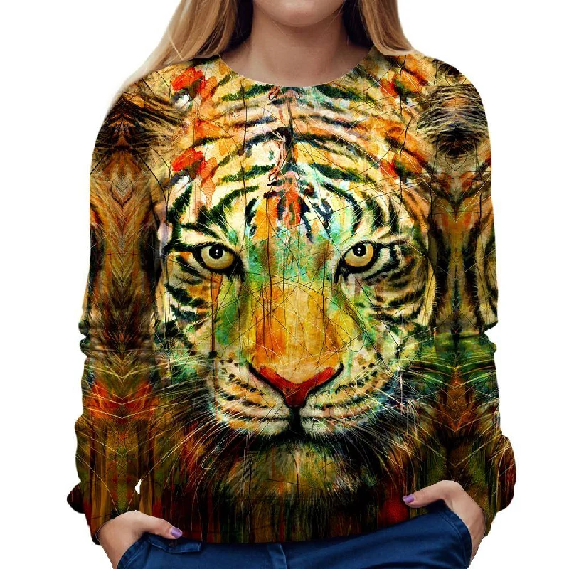 El Tigre Womens Sweatshirt Relaxed Fit Sweatshirts