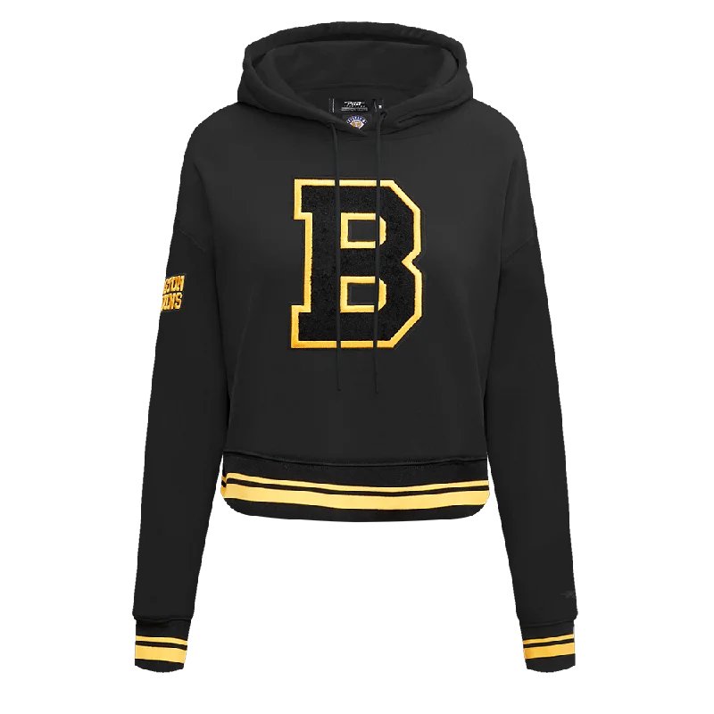 SUDADERA CON GORRO NHL BOSTON BRUINS RETRO CLASSICS PARA MUJER Fashionable Sweatshirts for Women