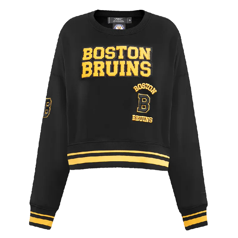 SUDADERA DE CUELLO REDONDO NHL BOSTON BRUINS RETRO CLASSICS PARA MUJER Simple Hoodies for Women