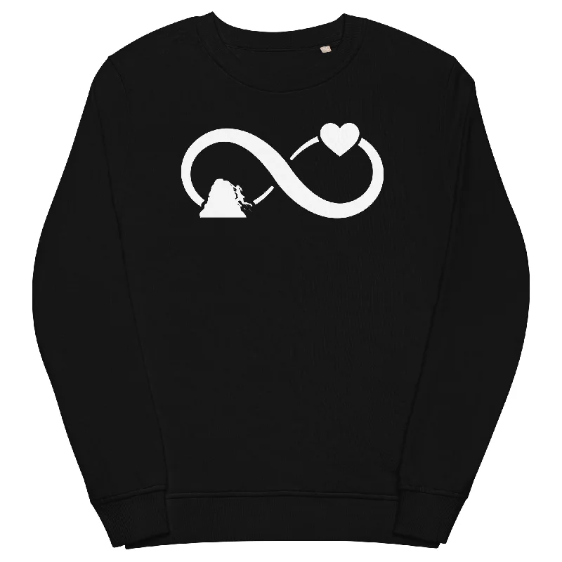 Infinity Heart and Climbing 1 - Unisex Premium Organic Sweatshirt Hoodie Sweatshirt Trend