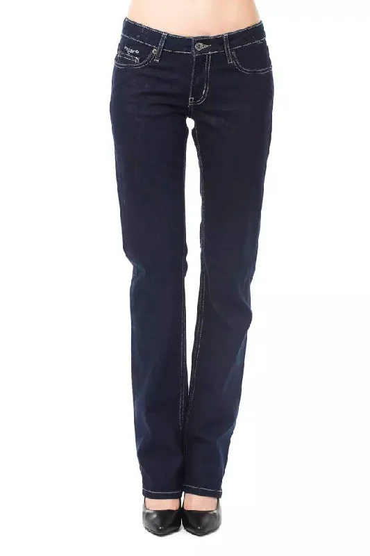 Blue Cotton Women Jeans