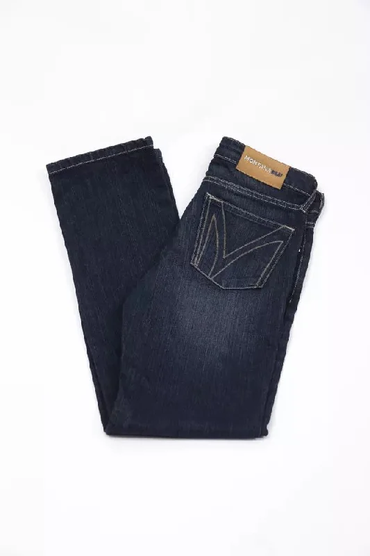 Blue Cotton Women Jeans