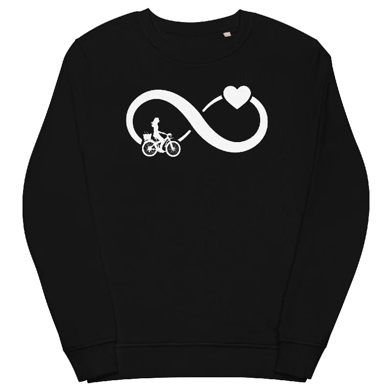 Infinity Heart and Cycling 2 - Unisex Premium Organic Sweatshirt Casual Hoodie Style