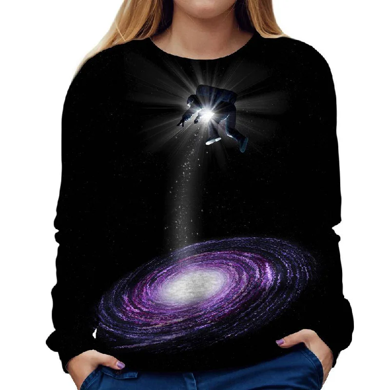 Purple-Astro Womens Sweatshirt Fleece Hoodies & Sweatshirts