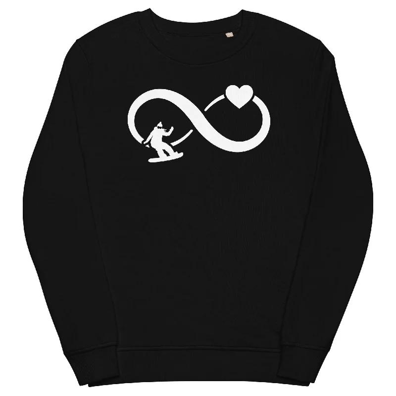 Infinity Heart and Snowboarding 1 - Unisex Premium Organic Sweatshirt Hoodie Sweatshirt Fashion