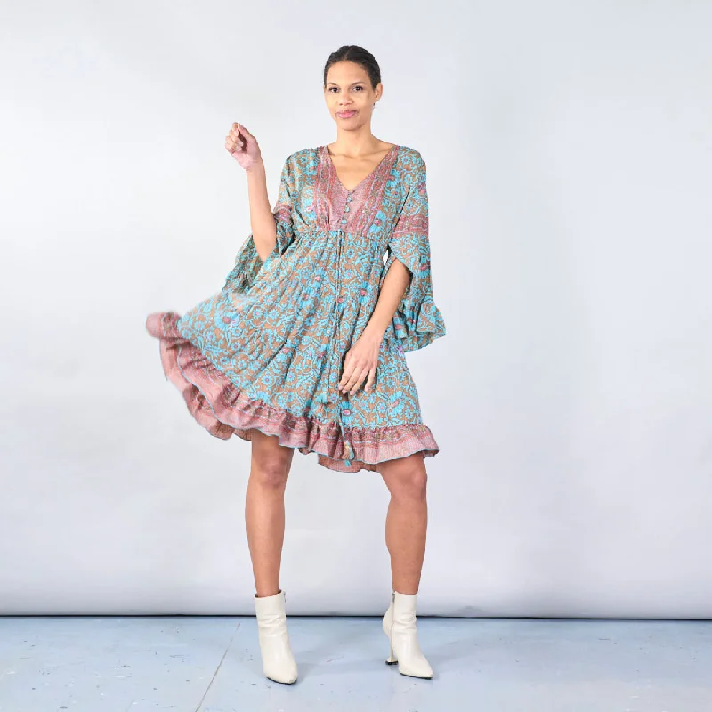 Bohemian floral midi dress wholesale