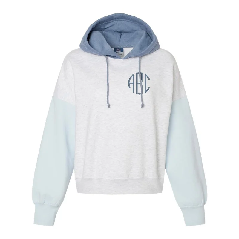 Monogrammed Colorblock Hoodie
