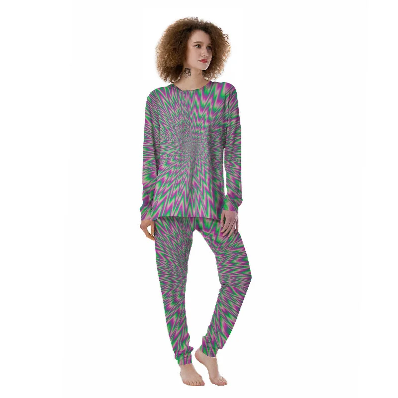 Psychedelic Optical Illusion Twinkle Women's Pajamas Unisex pajama sets