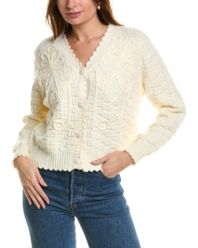 ANNA KAY Deja Vu Cashmere-Blend Cardigan Holiday sweaters