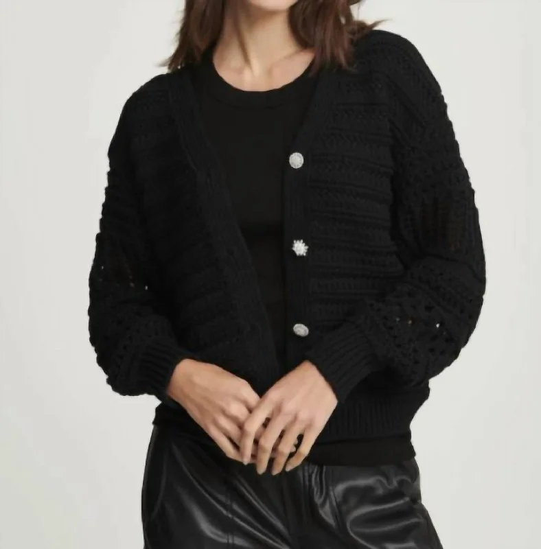 Siena Cardigan In Black Office sweaters