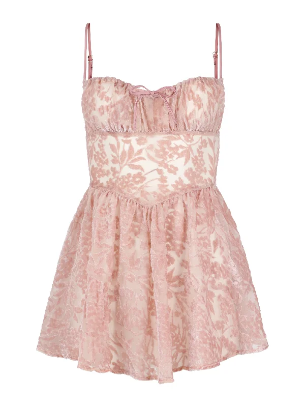 The Ballerina Dress - Pink Velvet H&M mini dresses