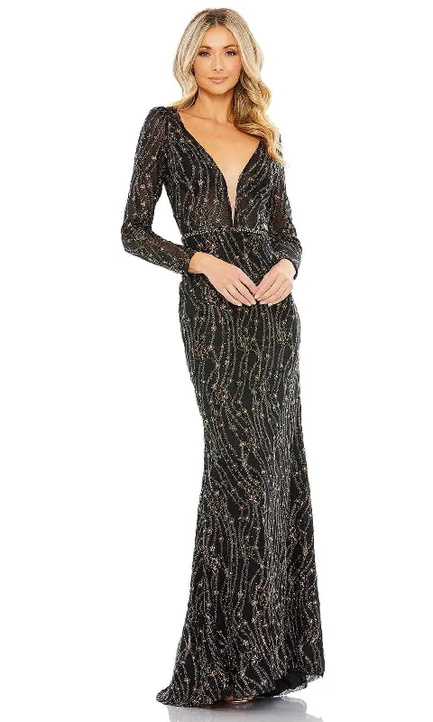 Mac Duggal 11159 - Plunging Embellished Evening Gown Shein party dresses