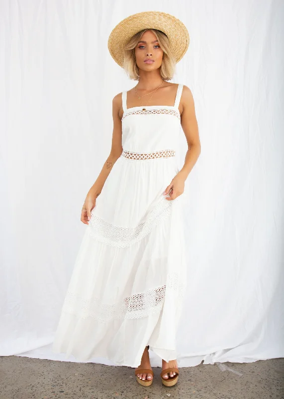 Versailles Maxi Dress - White Festival maxi dresses