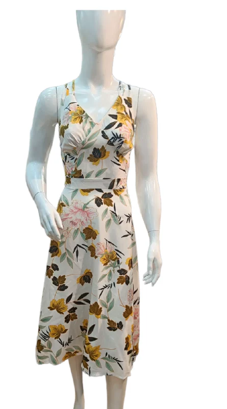 Halter neck floral printed dress Romantic floral dresses