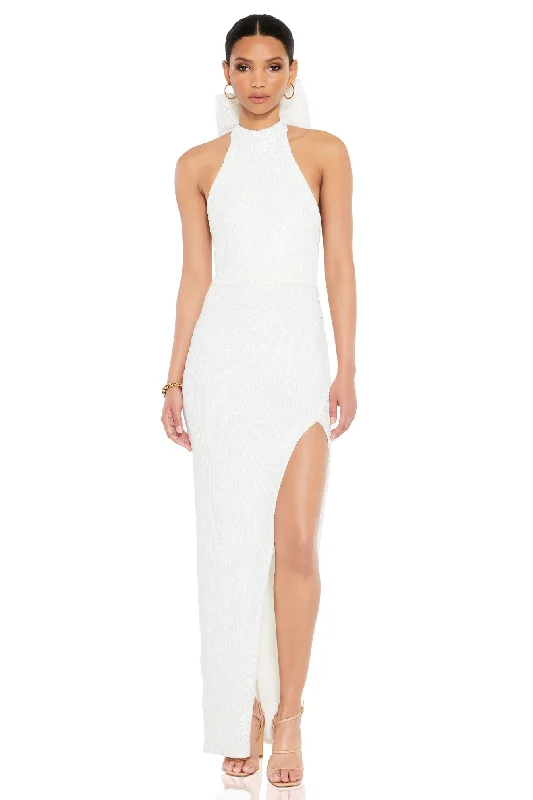 Nookie Charisma Gown - White Travel unclassified dresses