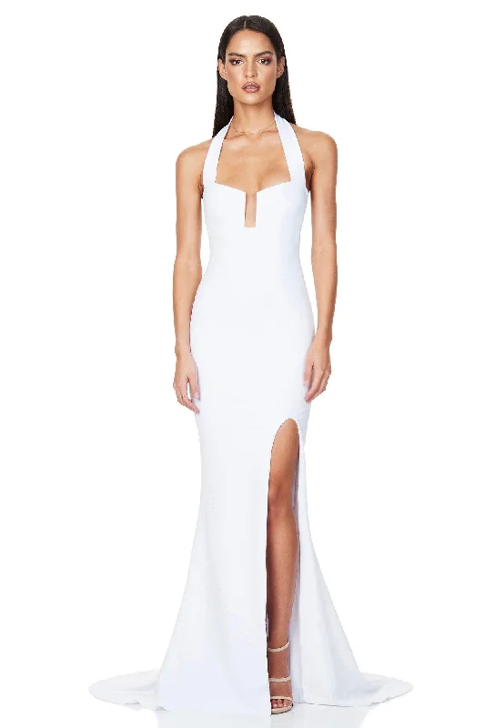 Nookie Destiny Gown - White Halter unclassified dresses