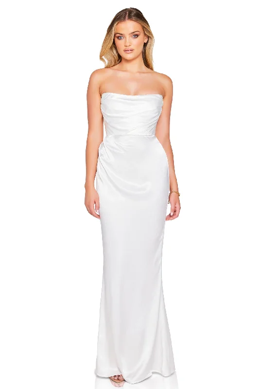 Nookie Emelie Strapless Gown - White Stylish unclassified dresses