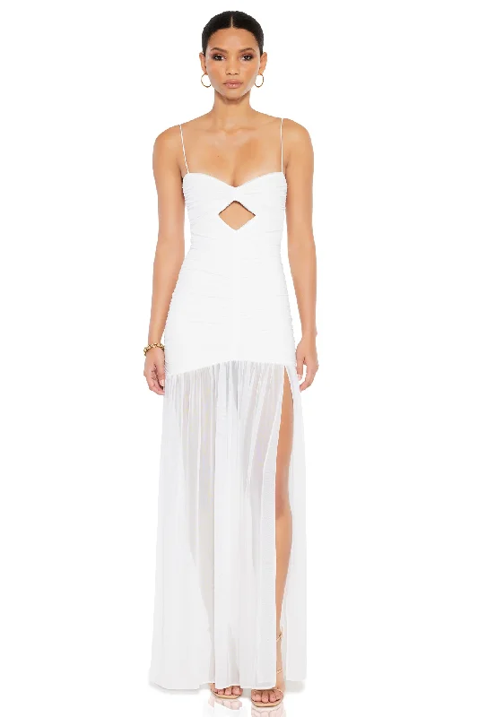 Nookie Monroe Gown - White Everyday wear unclassified dresses