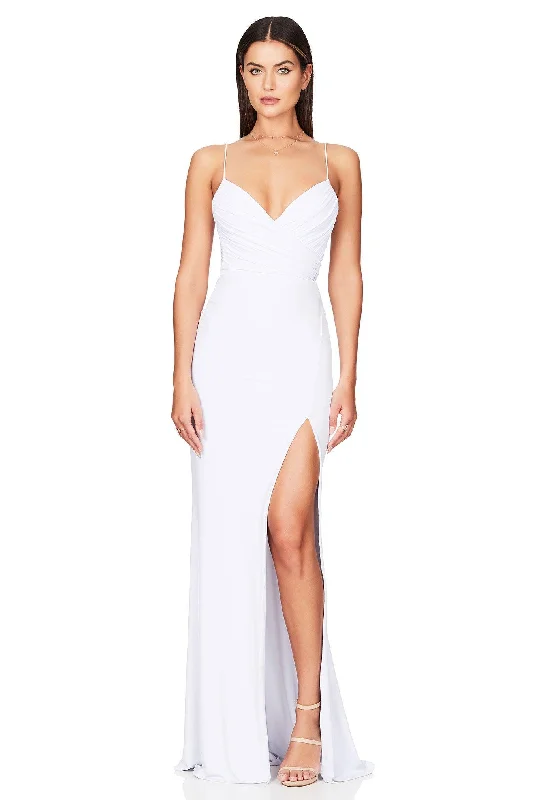 Nookie Venus Gown - White Silk unclassified dresses