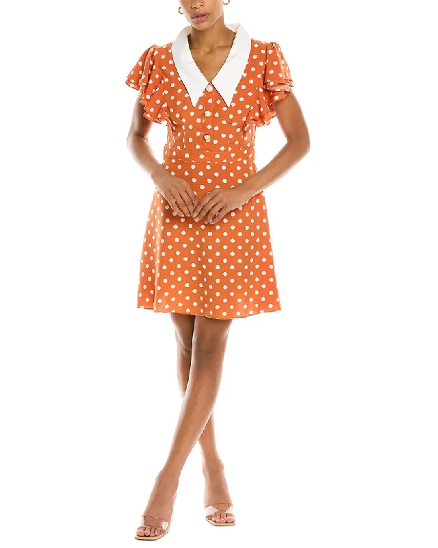 Aiden Polka Dot Mini Dress Simple Mini Skirt