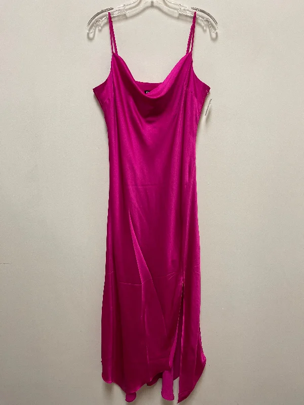 Dress Casual Maxi By Express In Pink, Size: L A-line Maxi Skirt