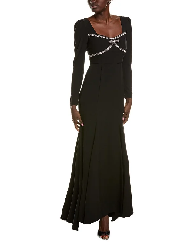 Taylor Crystal Bodice Maxi Dress Bohemian Maxi Skirt