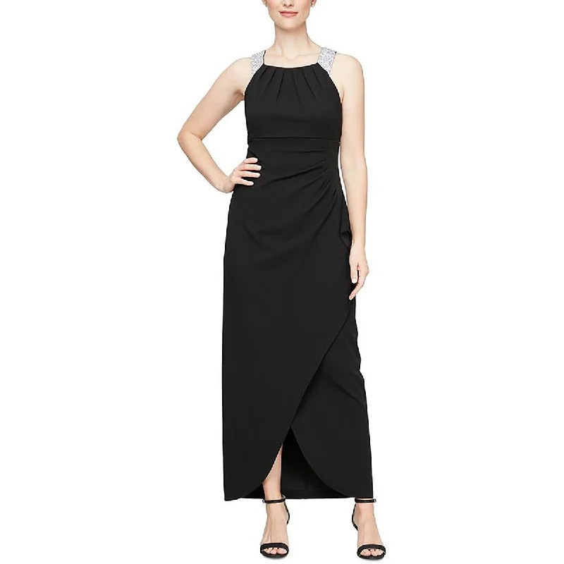 Womens Full Length Embellished Maxi Dress Maxi Skirt Set