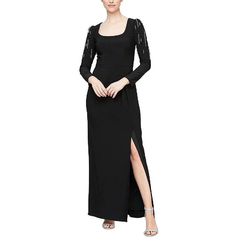 Womens Full Length Embellished Maxi Dress Long Boho Skirt