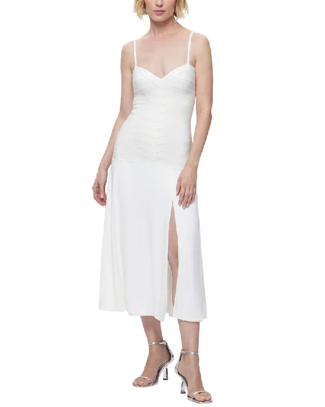 Hervé Léger Bandage Midi Dress Button-down Midi Skirt