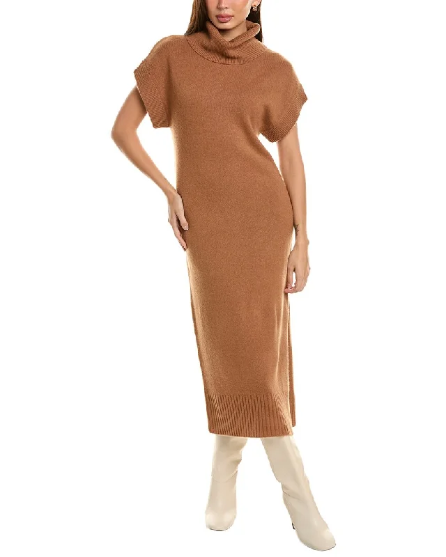 philosophy Turtleneck Cashmere Midi Dress Casual Midi Look