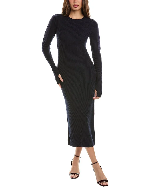 rag & bone Nikole Wool Midi Dress Slim Fit Midi