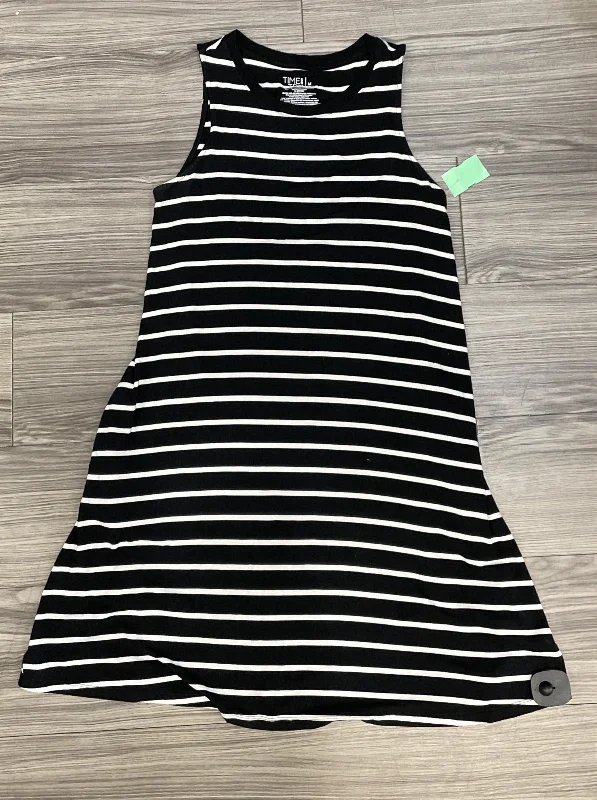 Striped Pattern Dress Casual Midi Time And Tru, Size M Summer Midi Skirt